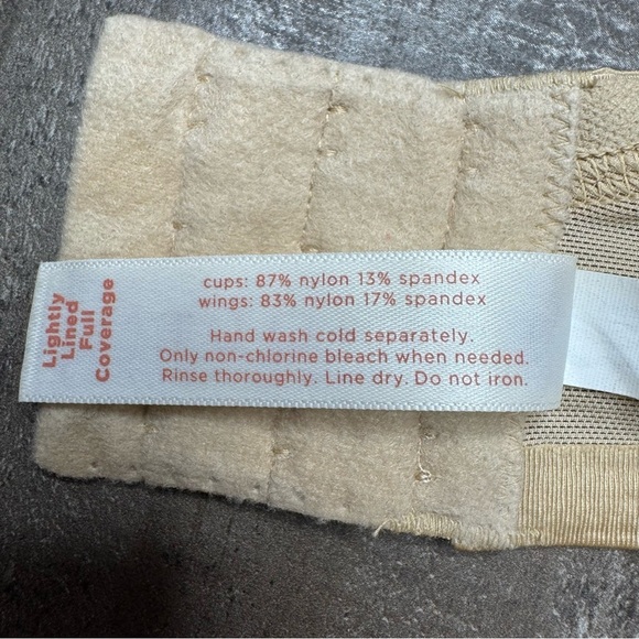 Cacique Lightly Lined Full Coverage Tan Bra 42C - Picture 10 of 11